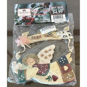 HollyTree Farm Angel Ornament #9299HY NOS Vintage